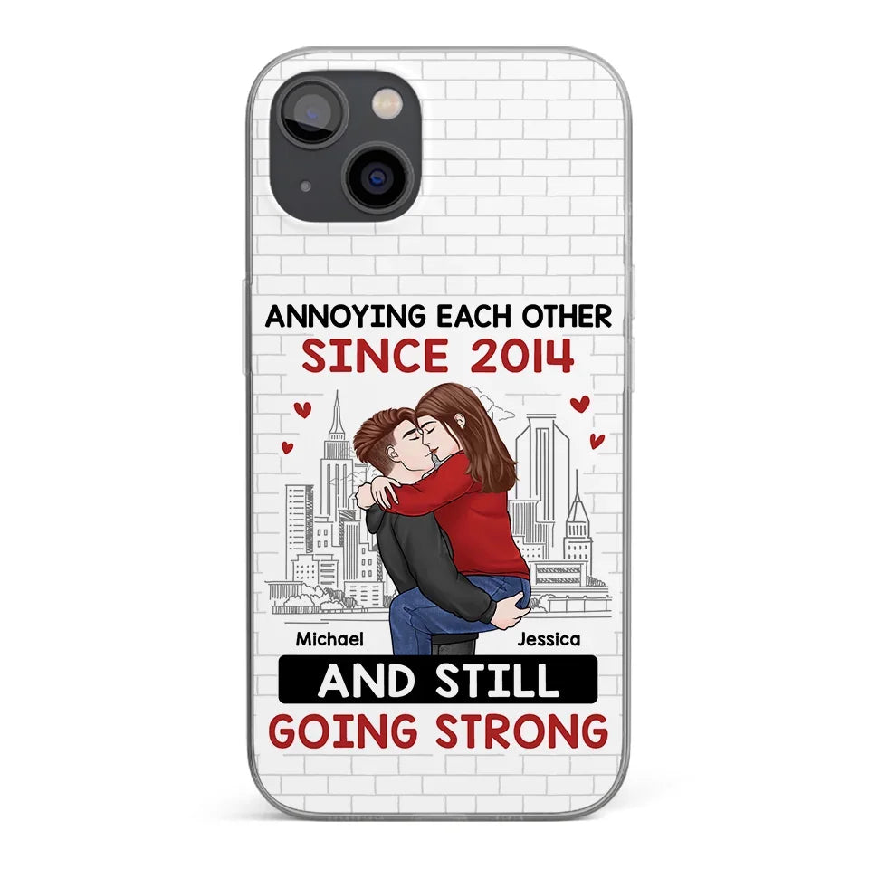 Destiny Made Us A Couple But Love Made Us Forever Together - Couple Personalized Custom Clear Phone Case - Gift For Husband Wife, Anniversary