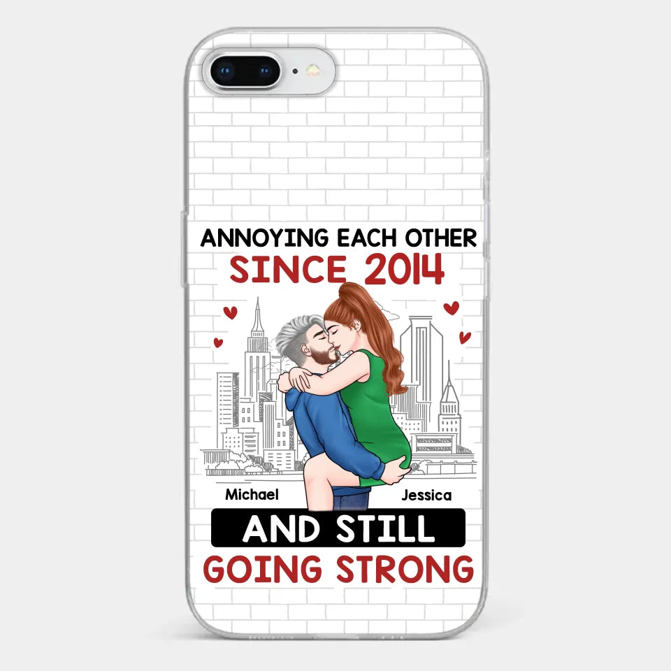 Destiny Made Us A Couple But Love Made Us Forever Together - Couple Personalized Custom Clear Phone Case - Gift For Husband Wife, Anniversary