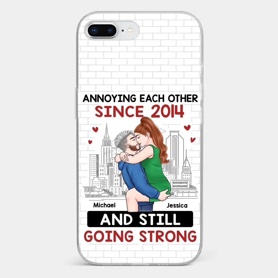 Destiny Made Us A Couple But Love Made Us Forever Together - Couple Personalized Custom Clear Phone Case - Gift For Husband Wife, Anniversary
