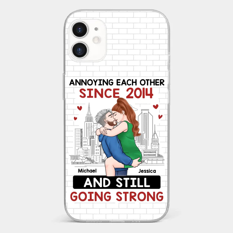 Destiny Made Us A Couple But Love Made Us Forever Together - Couple Personalized Custom Clear Phone Case - Gift For Husband Wife, Anniversary