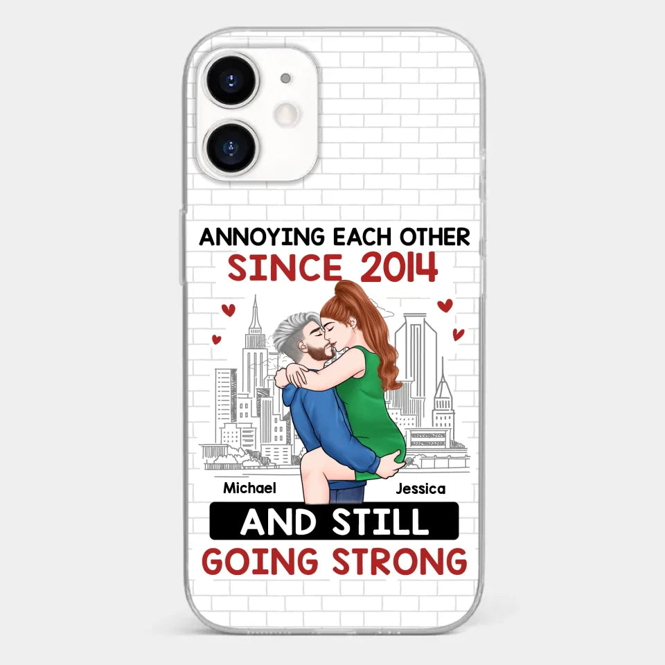 Destiny Made Us A Couple But Love Made Us Forever Together - Couple Personalized Custom Clear Phone Case - Gift For Husband Wife, Anniversary
