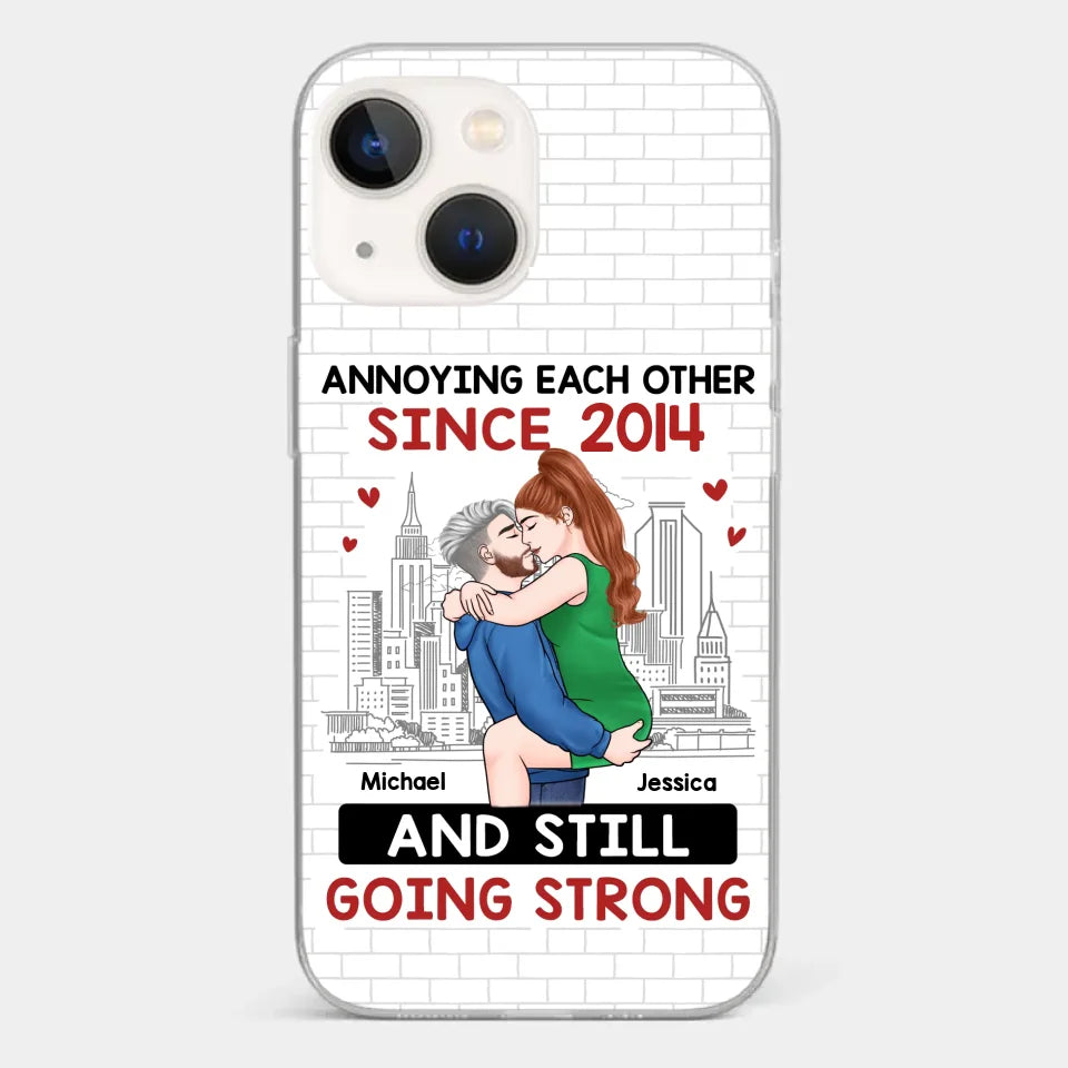 Destiny Made Us A Couple But Love Made Us Forever Together - Couple Personalized Custom Clear Phone Case - Gift For Husband Wife, Anniversary