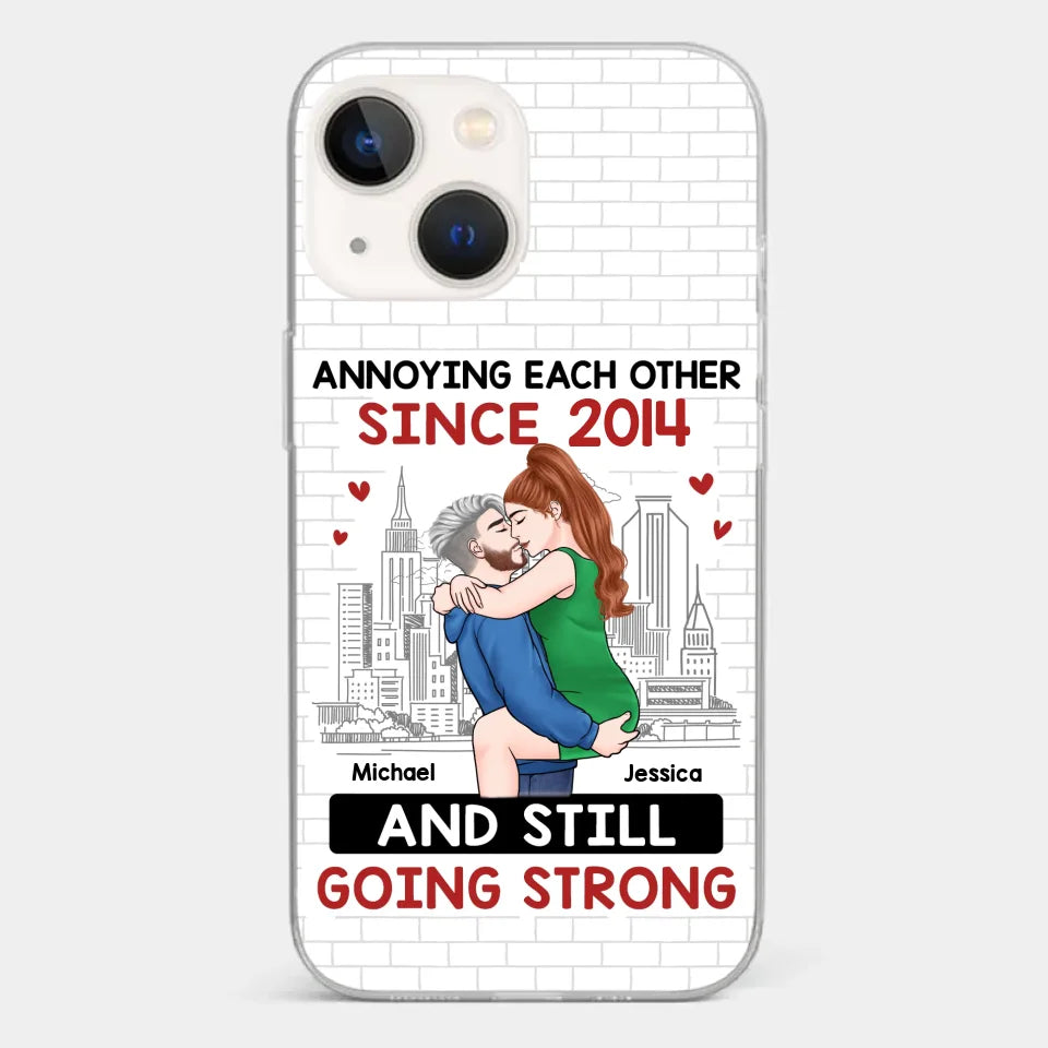 Destiny Made Us A Couple But Love Made Us Forever Together - Couple Personalized Custom Clear Phone Case - Gift For Husband Wife, Anniversary