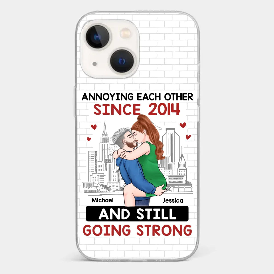 Destiny Made Us A Couple But Love Made Us Forever Together - Couple Personalized Custom Clear Phone Case - Gift For Husband Wife, Anniversary