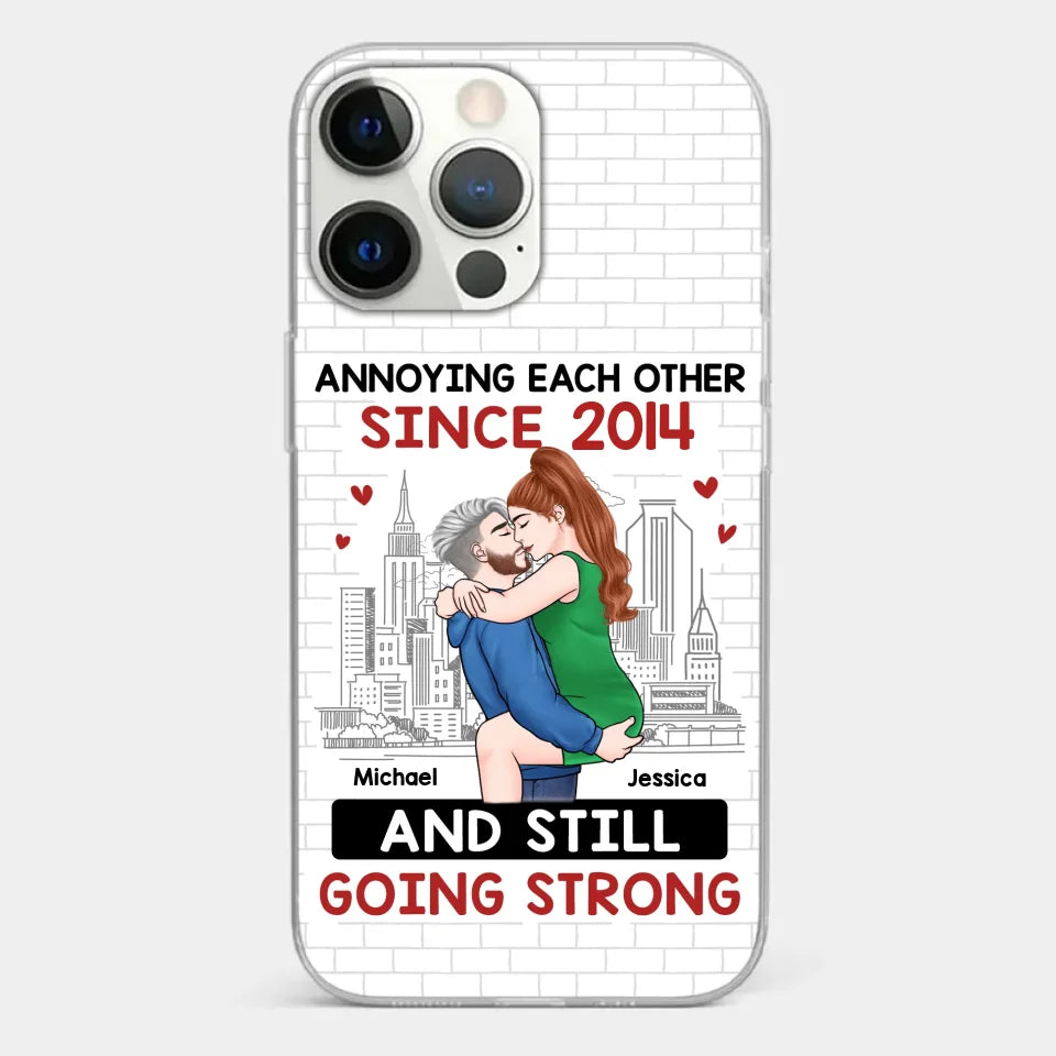 Destiny Made Us A Couple But Love Made Us Forever Together - Couple Personalized Custom Clear Phone Case - Gift For Husband Wife, Anniversary