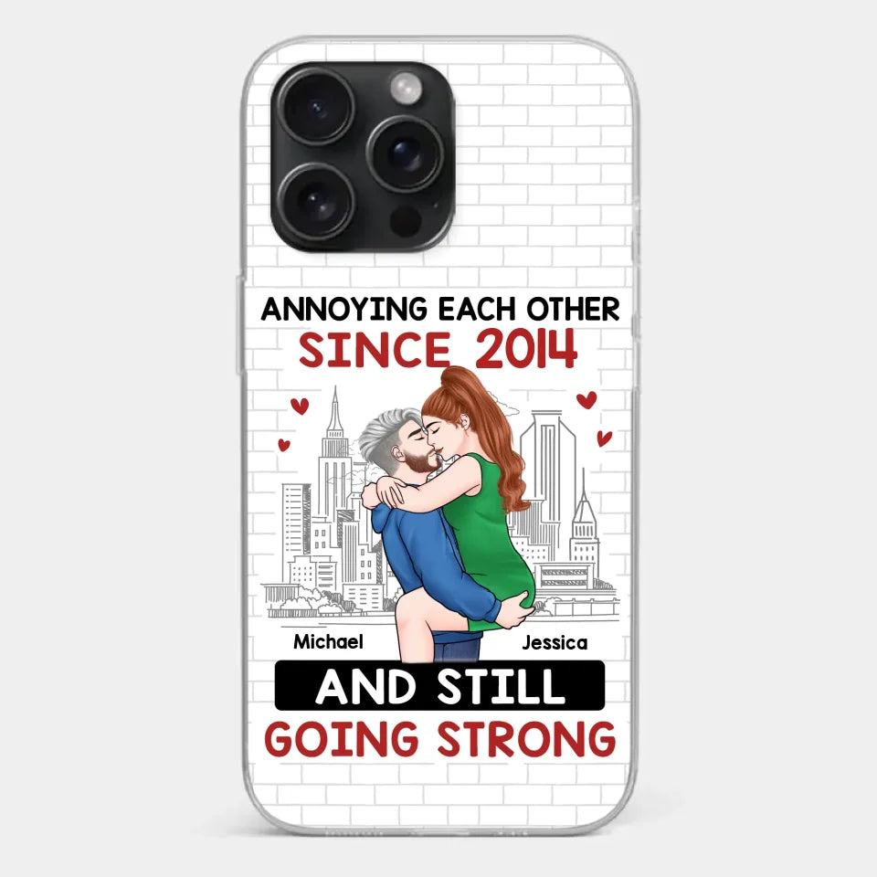 Destiny Made Us A Couple But Love Made Us Forever Together - Couple Personalized Custom Clear Phone Case - Gift For Husband Wife, Anniversary