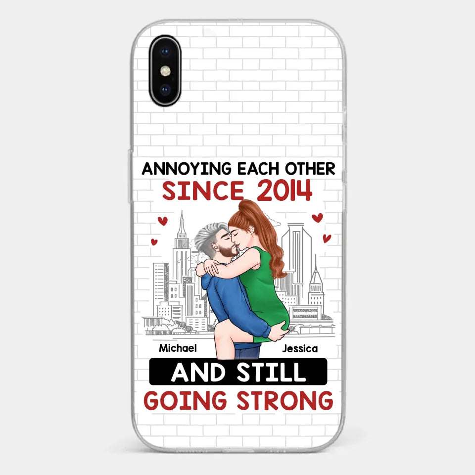 Destiny Made Us A Couple But Love Made Us Forever Together - Couple Personalized Custom Clear Phone Case - Gift For Husband Wife, Anniversary