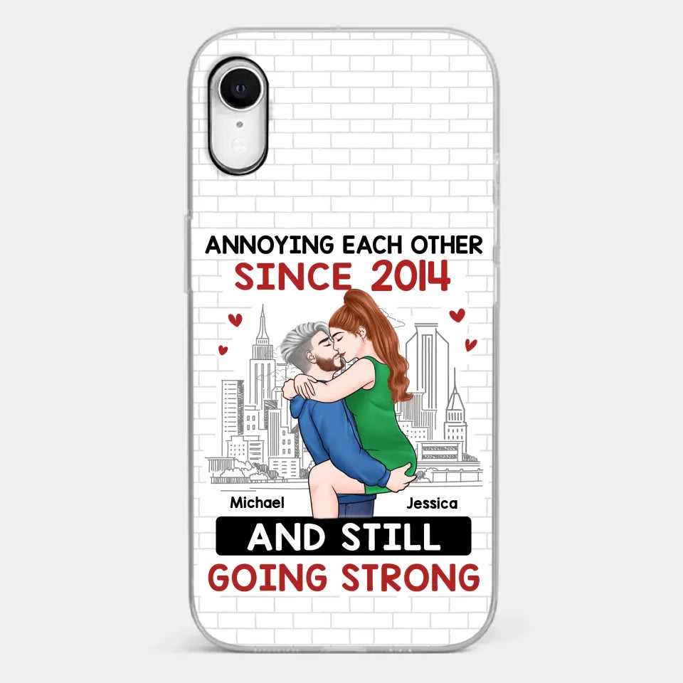 Destiny Made Us A Couple But Love Made Us Forever Together - Couple Personalized Custom Clear Phone Case - Gift For Husband Wife, Anniversary