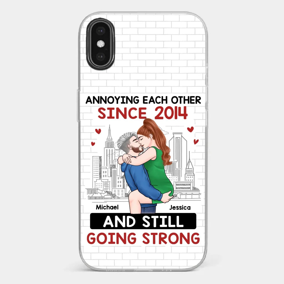 Destiny Made Us A Couple But Love Made Us Forever Together - Couple Personalized Custom Clear Phone Case - Gift For Husband Wife, Anniversary