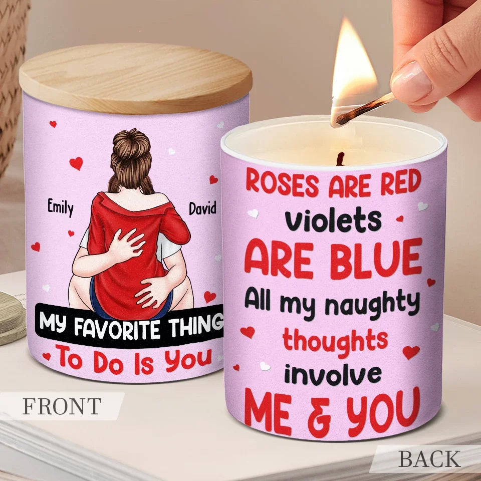 I Love You Today, Tomorrow, Forever - Couple Personalized Custom Smokeless Scented Candle - Gift For Husband Wife, Anniversary