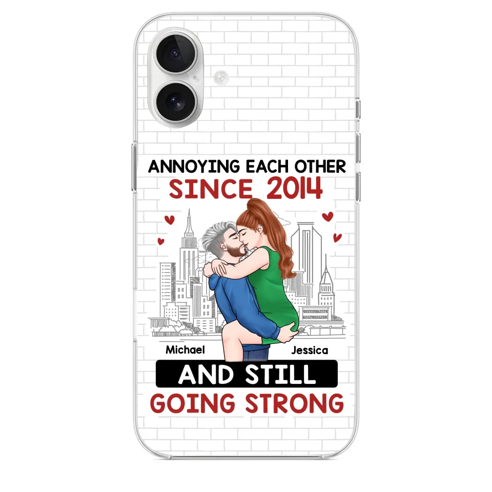 Destiny Made Us A Couple But Love Made Us Forever Together - Couple Personalized Custom Clear Phone Case - Gift For Husband Wife, Anniversary