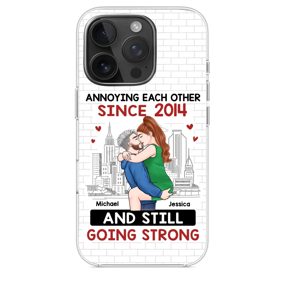 Destiny Made Us A Couple But Love Made Us Forever Together - Couple Personalized Custom Clear Phone Case - Gift For Husband Wife, Anniversary