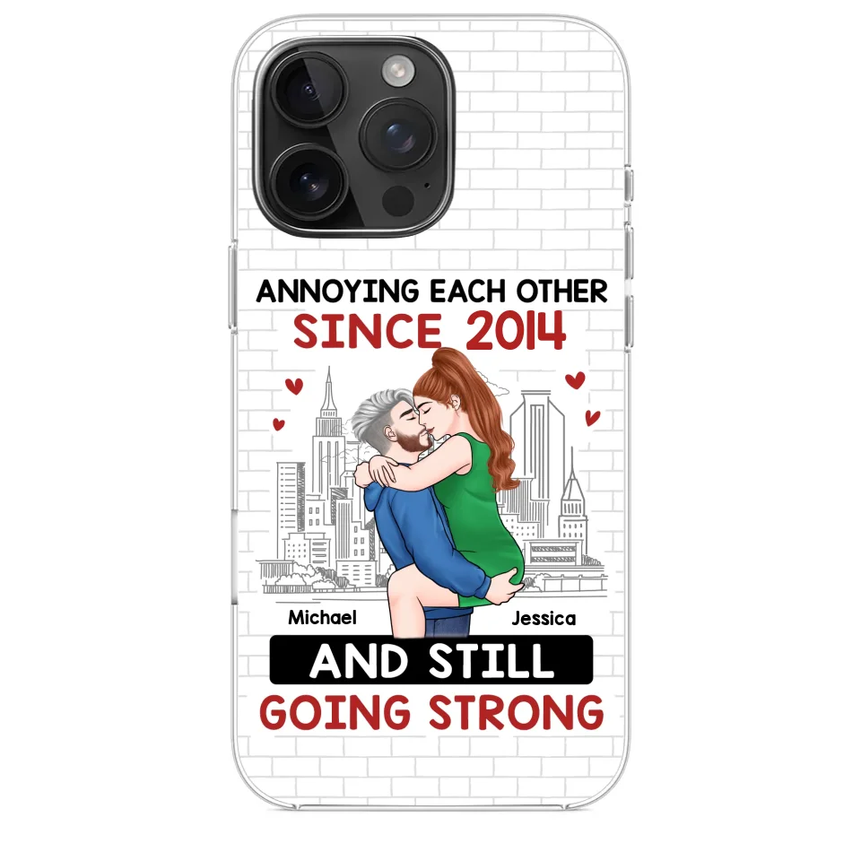 Destiny Made Us A Couple But Love Made Us Forever Together - Couple Personalized Custom Clear Phone Case - Gift For Husband Wife, Anniversary