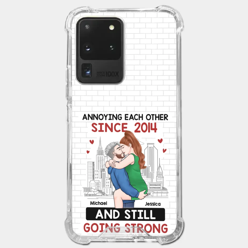 Destiny Made Us A Couple But Love Made Us Forever Together - Couple Personalized Custom Clear Phone Case - Gift For Husband Wife, Anniversary