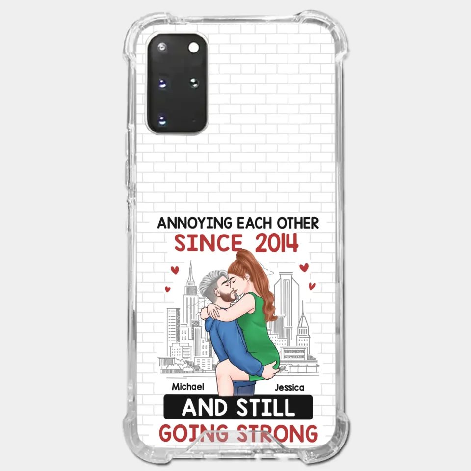 Destiny Made Us A Couple But Love Made Us Forever Together - Couple Personalized Custom Clear Phone Case - Gift For Husband Wife, Anniversary