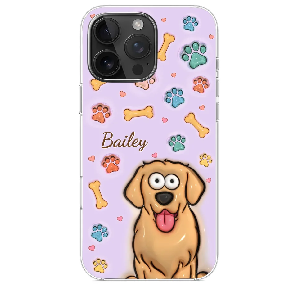 All You Need Is Love And A Dog - Dog & Cat Personalized Custom 3D Inflated Effect Printed Clear Phone Case - Gift For Pet Owners, Pet Lovers