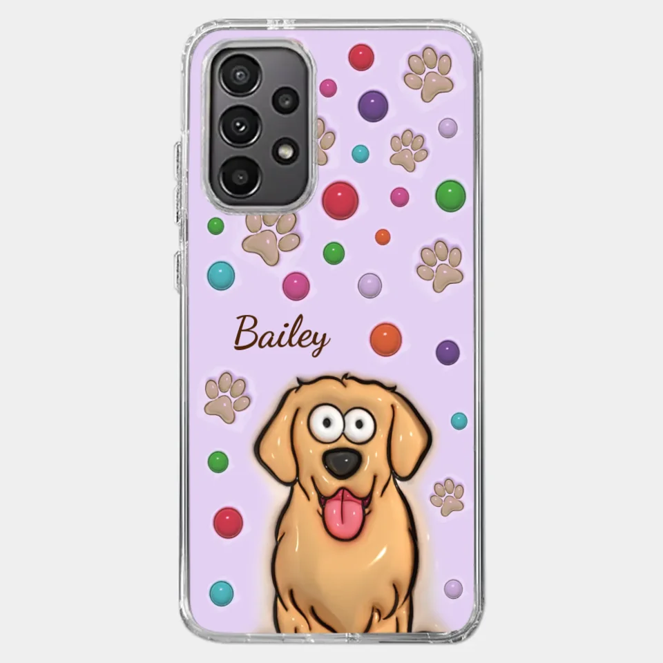 The Best Therapist Has Fur And Four Legs - Dog & Cat Personalized Custom 3D Inflated Effect Printed Clear Phone Case - Gift For Pet Owners, Pet Lovers
