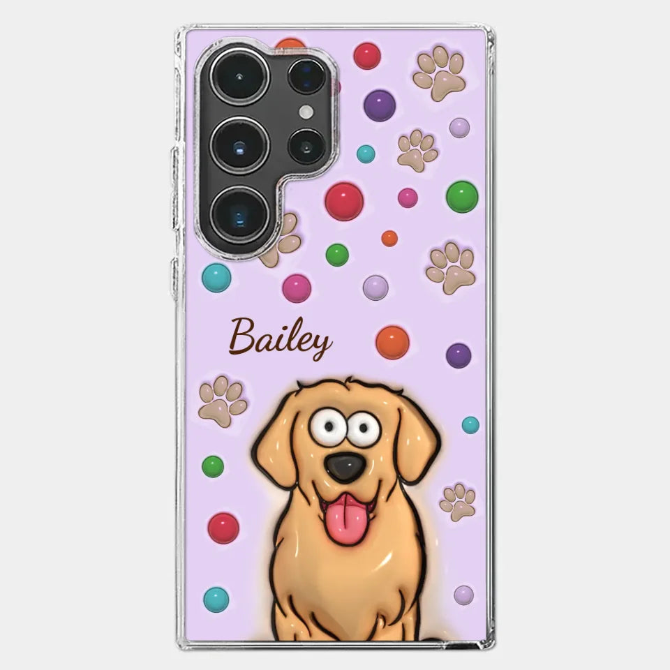 The Best Therapist Has Fur And Four Legs - Dog & Cat Personalized Custom 3D Inflated Effect Printed Clear Phone Case - Gift For Pet Owners, Pet Lovers