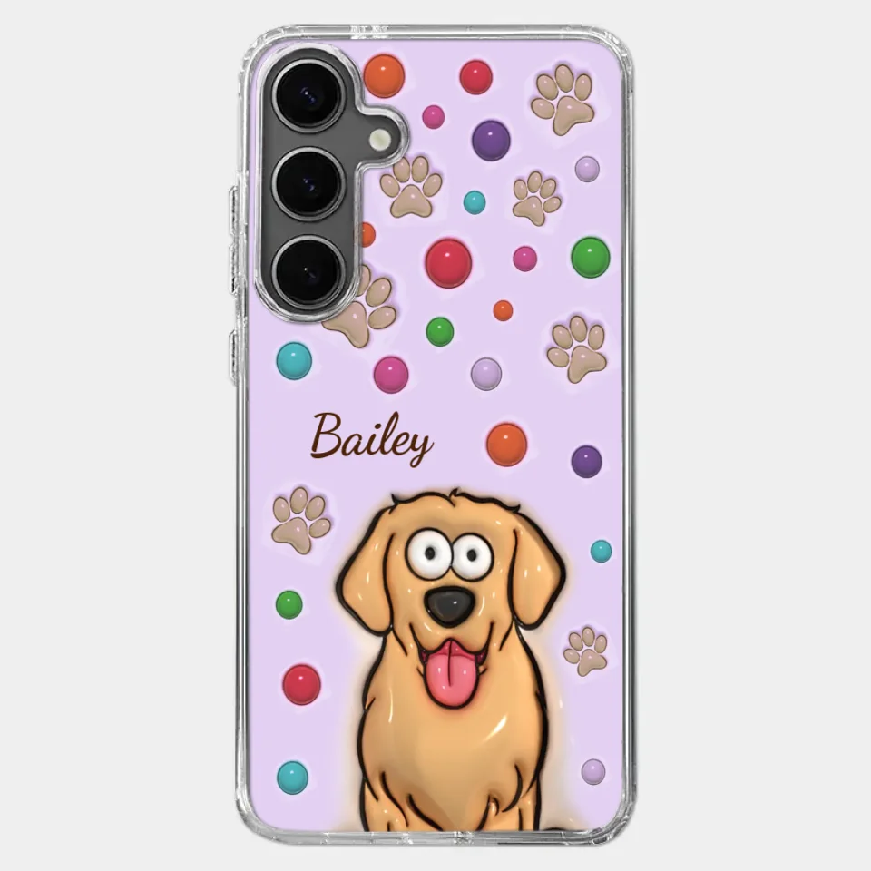 The Best Therapist Has Fur And Four Legs - Dog & Cat Personalized Custom 3D Inflated Effect Printed Clear Phone Case - Gift For Pet Owners, Pet Lovers