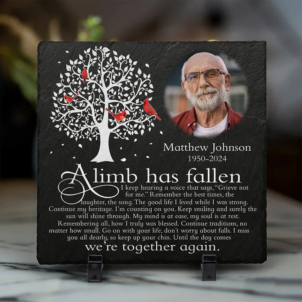 Custom Photo Remember The Best Times - Memorial Personalized Custom Square Shaped Memorial Stone - Sympathy Gift For Family Members