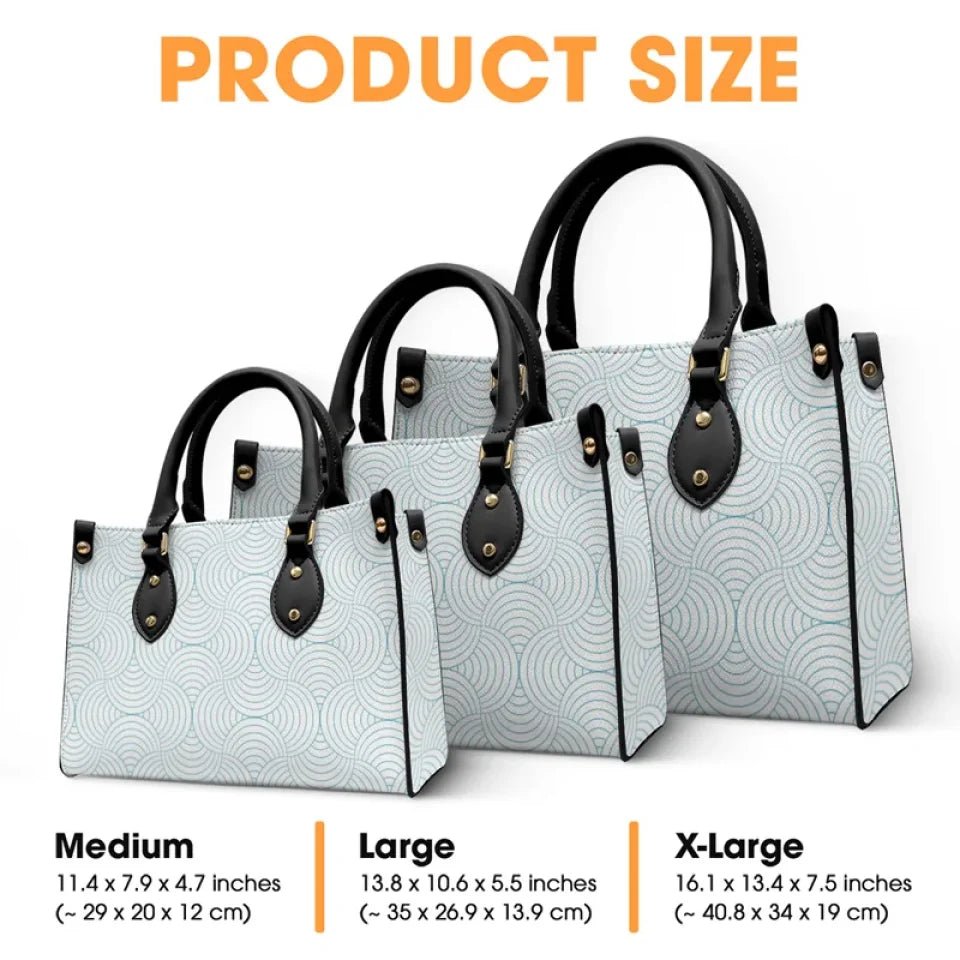 Love Being Called Granny - Family Personalized Custom Leather Handbag - Gift For Mom, Grandma