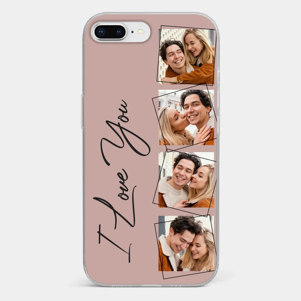 Custom Photo I Love You So Much - Couple Personalized Custom Clear Phone Case - Gift For Husband Wife, Anniversary