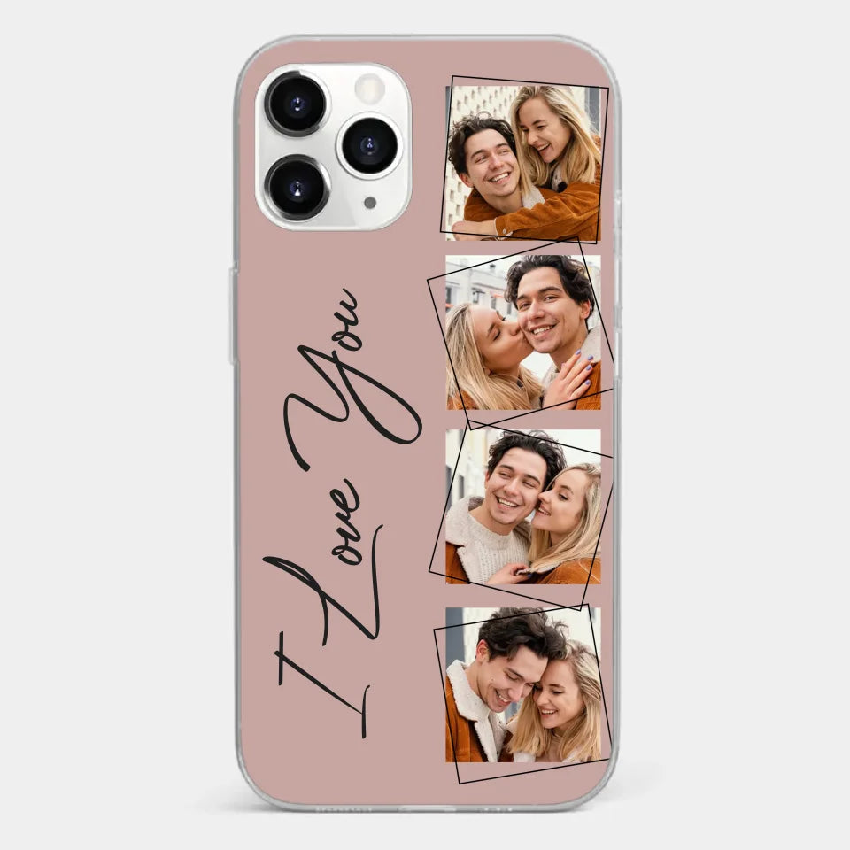 Custom Photo I Love You So Much - Couple Personalized Custom Clear Phone Case - Gift For Husband Wife, Anniversary