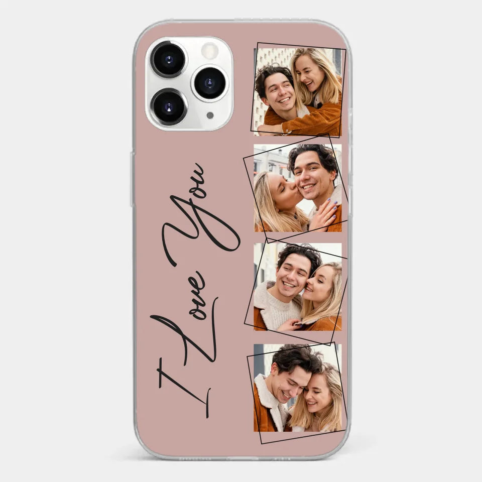 Custom Photo I Love You So Much - Couple Personalized Custom Clear Phone Case - Gift For Husband Wife, Anniversary