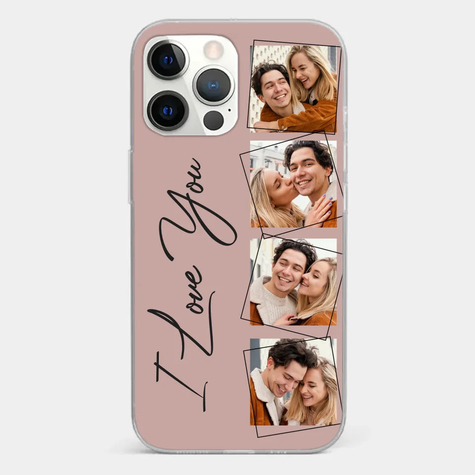 Custom Photo I Love You So Much - Couple Personalized Custom Clear Phone Case - Gift For Husband Wife, Anniversary