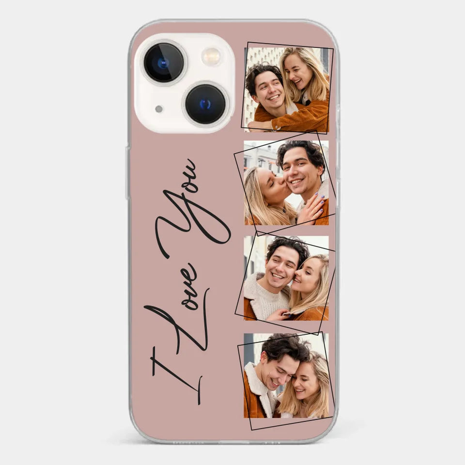 Custom Photo I Love You So Much - Couple Personalized Custom Clear Phone Case - Gift For Husband Wife, Anniversary