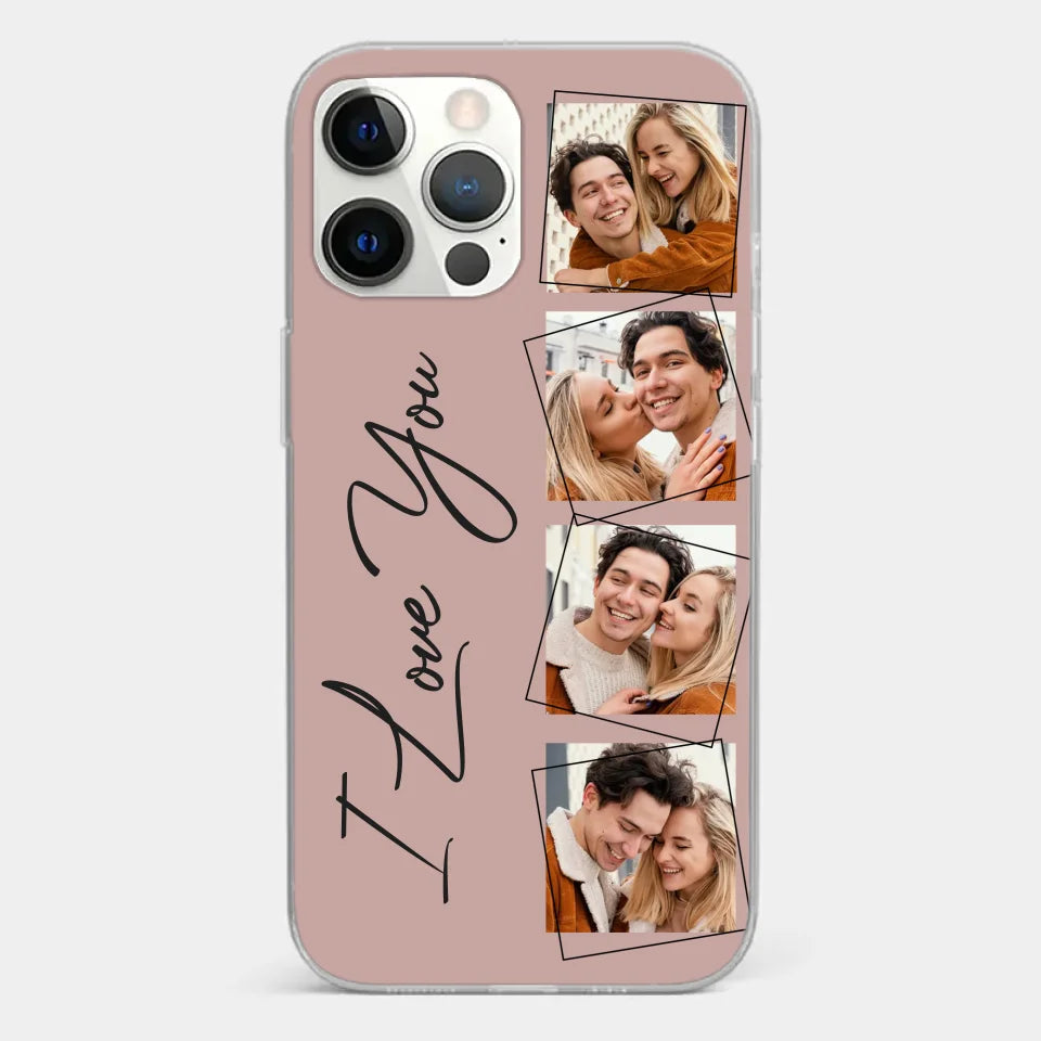 Custom Photo I Love You So Much - Couple Personalized Custom Clear Phone Case - Gift For Husband Wife, Anniversary