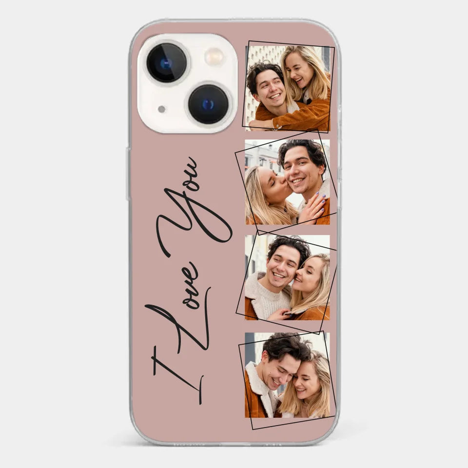 Custom Photo I Love You So Much - Couple Personalized Custom Clear Phone Case - Gift For Husband Wife, Anniversary