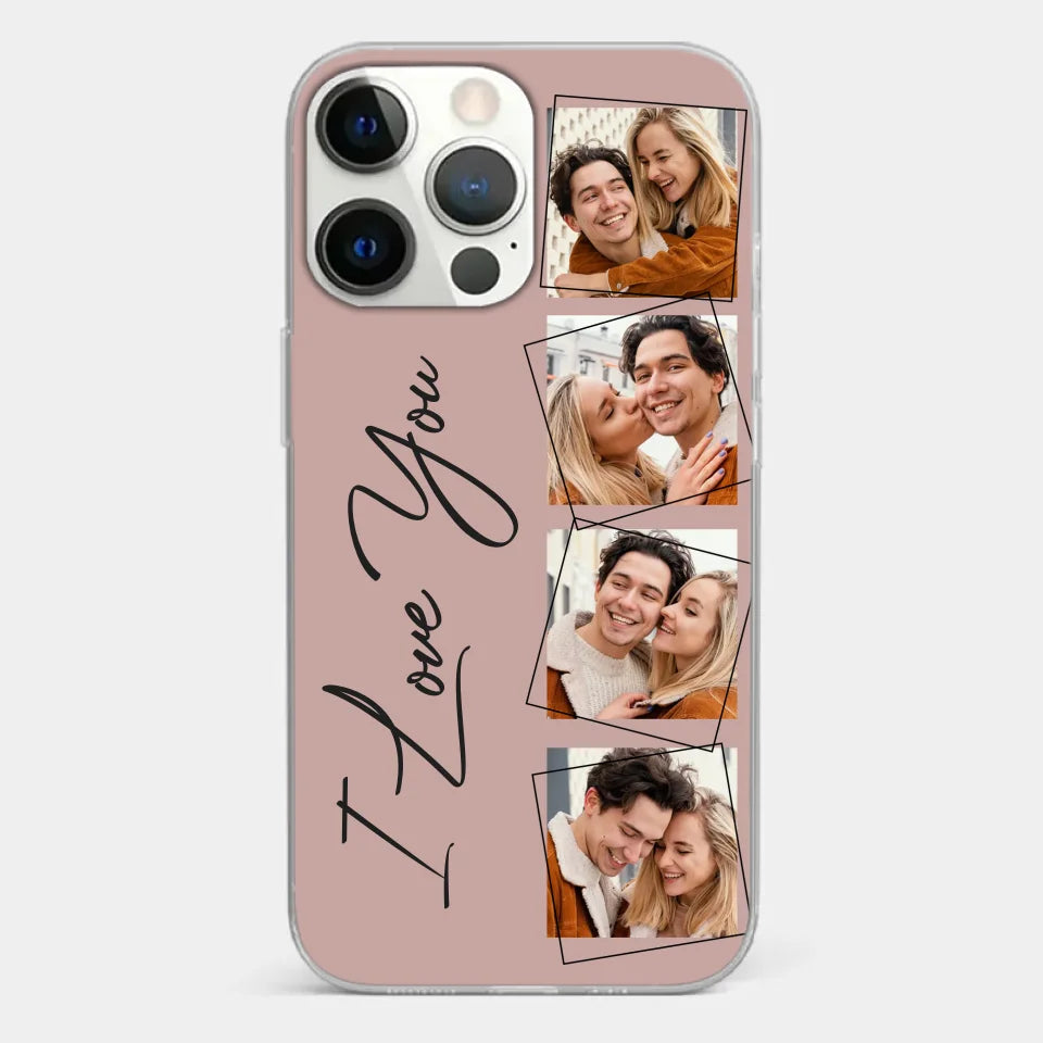 Custom Photo I Love You So Much - Couple Personalized Custom Clear Phone Case - Gift For Husband Wife, Anniversary