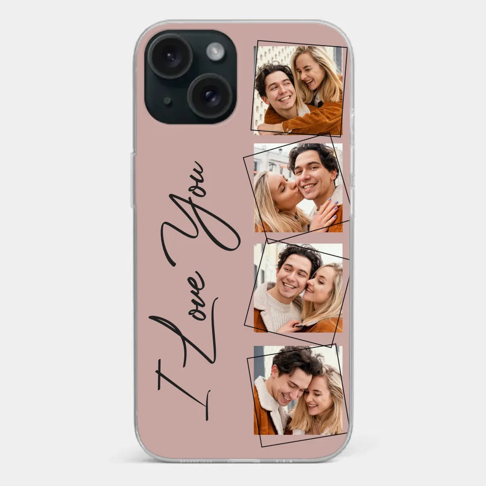 Custom Photo I Love You So Much - Couple Personalized Custom Clear Phone Case - Gift For Husband Wife, Anniversary