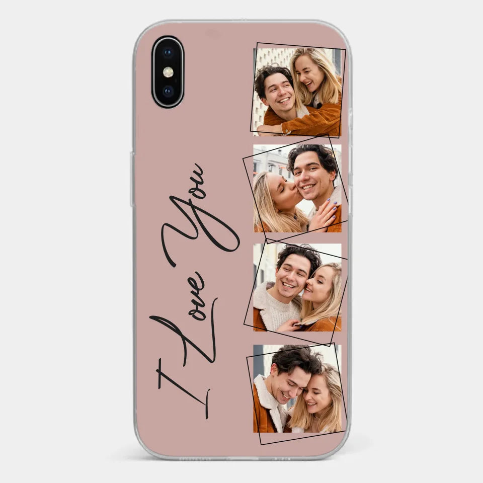 Custom Photo I Love You So Much - Couple Personalized Custom Clear Phone Case - Gift For Husband Wife, Anniversary