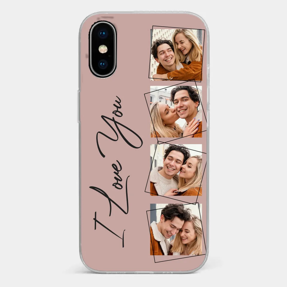 Custom Photo I Love You So Much - Couple Personalized Custom Clear Phone Case - Gift For Husband Wife, Anniversary