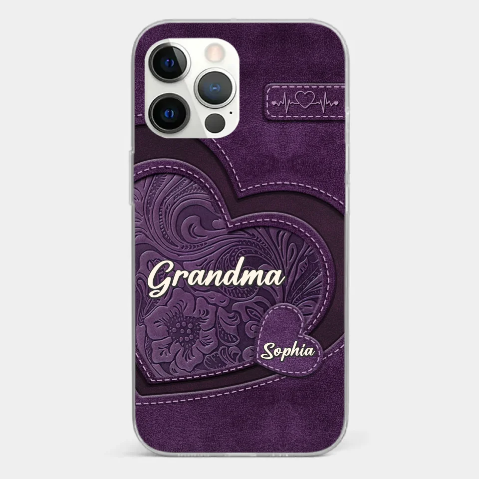 Grandma, Your Love Has Shaped Me In Lasting Ways - Family Personalized Custom Clear Phone Case - Gift For Mom, Grandma