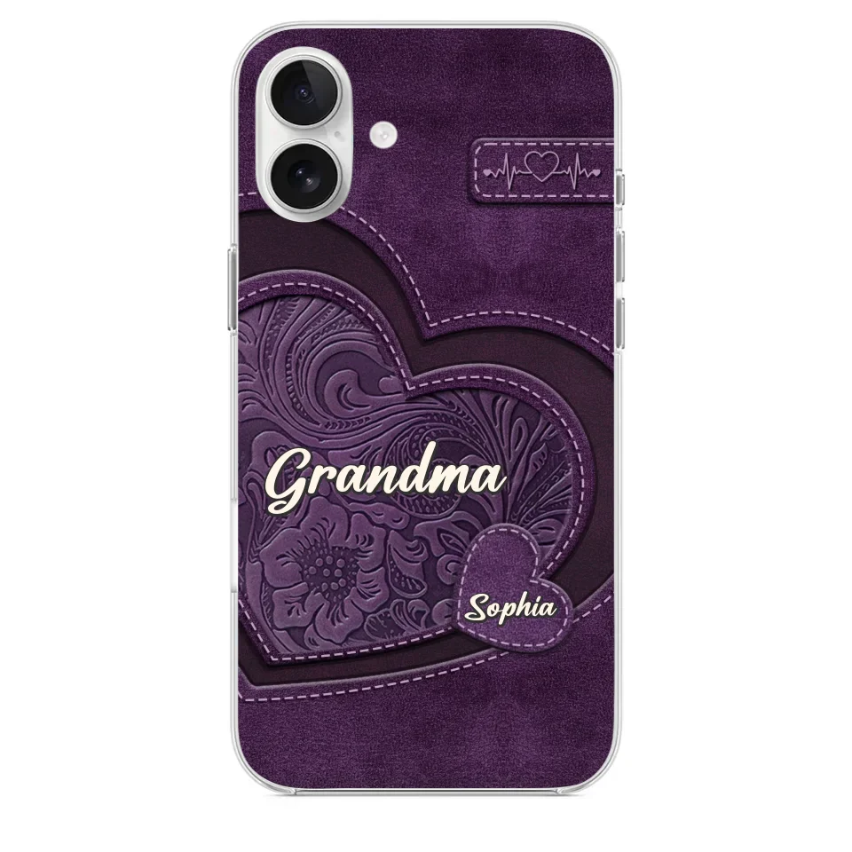 Grandma, Your Love Has Shaped Me In Lasting Ways - Family Personalized Custom Clear Phone Case - Gift For Mom, Grandma