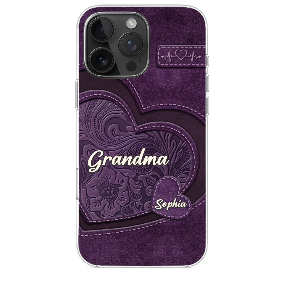 Grandma, Your Love Has Shaped Me In Lasting Ways - Family Personalized Custom Clear Phone Case - Gift For Mom, Grandma