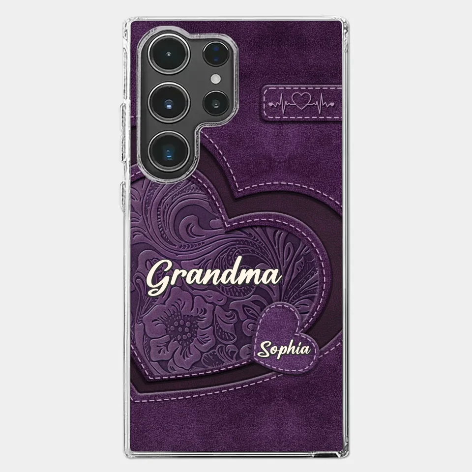 Grandma, Your Love Has Shaped Me In Lasting Ways - Family Personalized Custom Clear Phone Case - Gift For Mom, Grandma