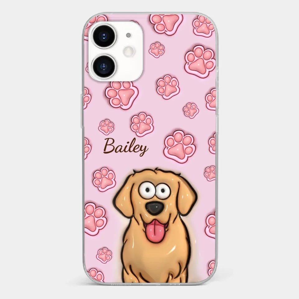 Furry Friends Are The Ultimate Healers - Dog & Cat Personalized Custom 3D Inflated Effect Printed Clear Phone Case - Gift For Pet Owners, Pet Lovers