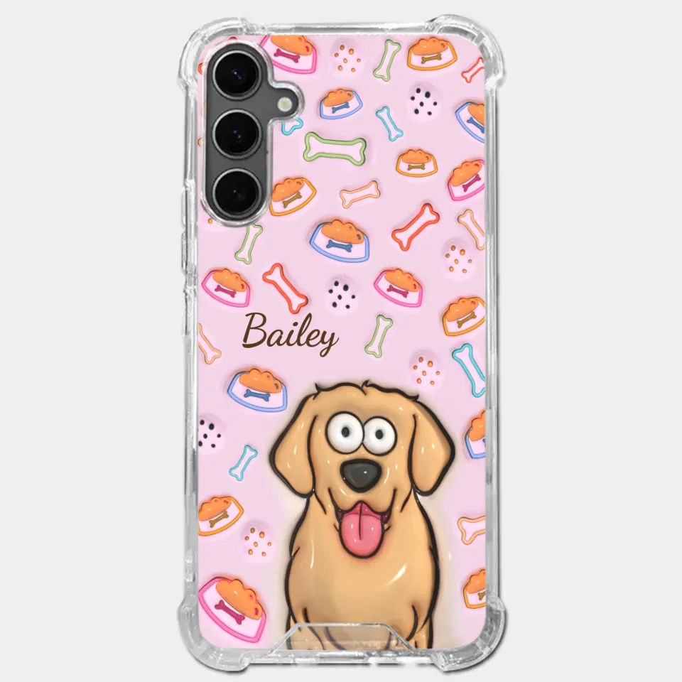 Furry Friends Don’t Just Heal Wounds, They Fill Hearts With Love - Dog Personalized Custom 3D Inflated Effect Printed Clear Phone Case - Gift For Pet Owners, Pet Lovers