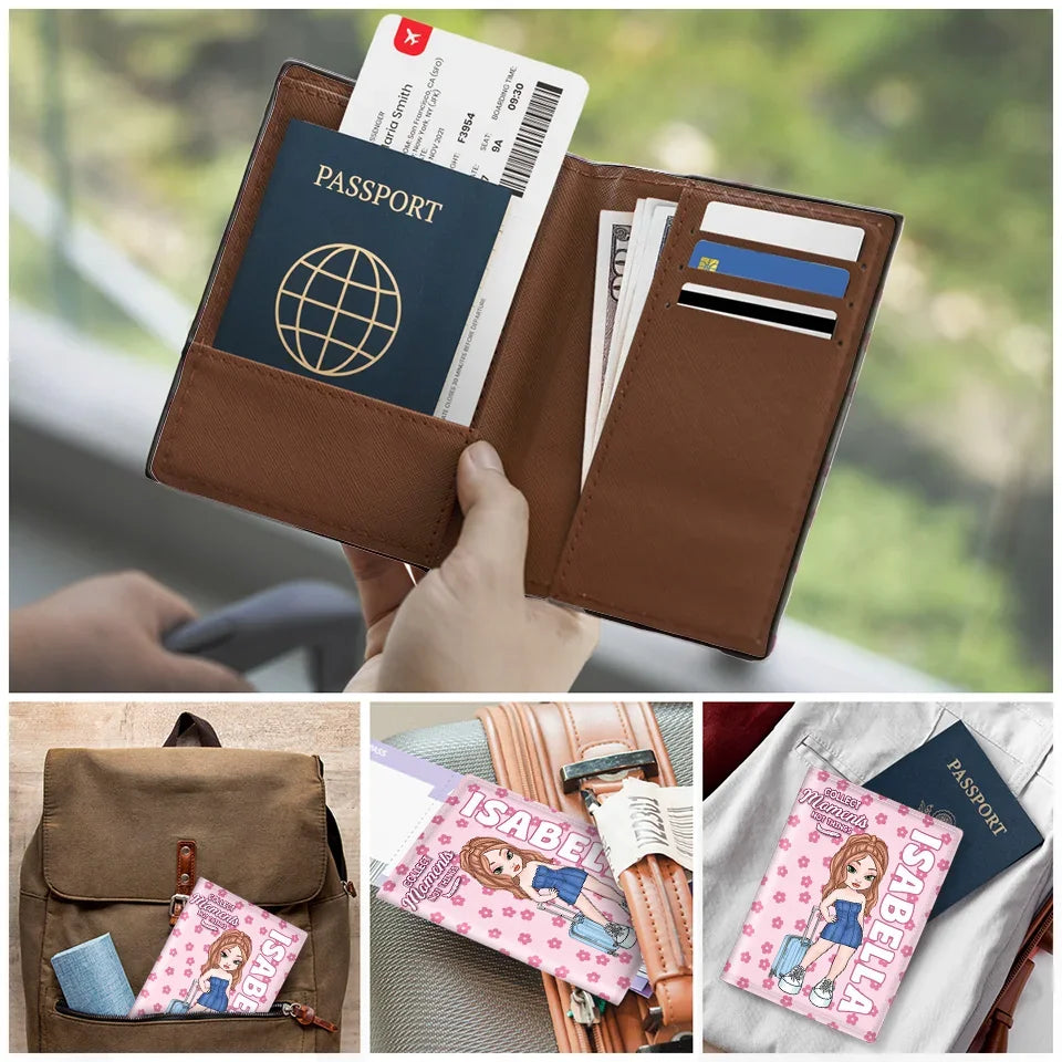 If Not Now Then When - Travel Personalized Custom Passport Cover, Passport Holder - Holiday Vacation Gift, Gift For Adventure Travel Lovers