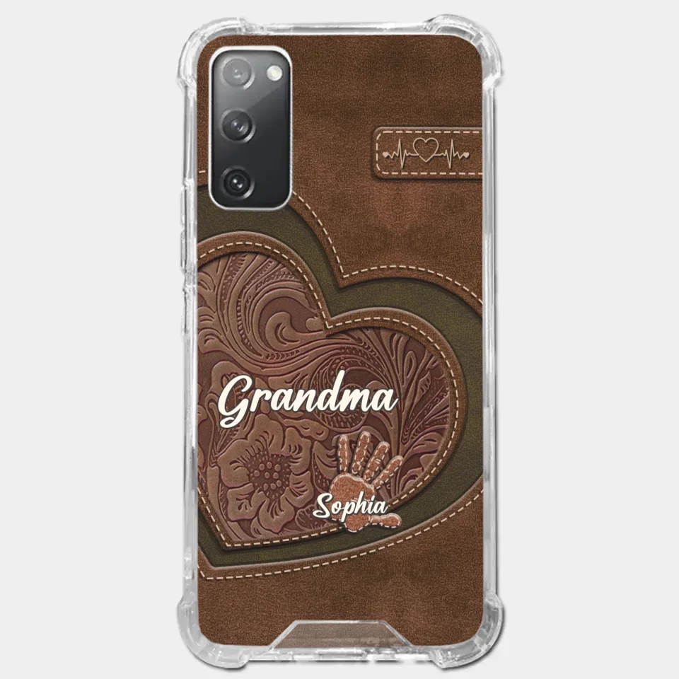 Grandma’s Hands, A Map Of Love And Wisdom - Family Personalized Custom Clear Phone Case - Gift For Mom, Grandma
