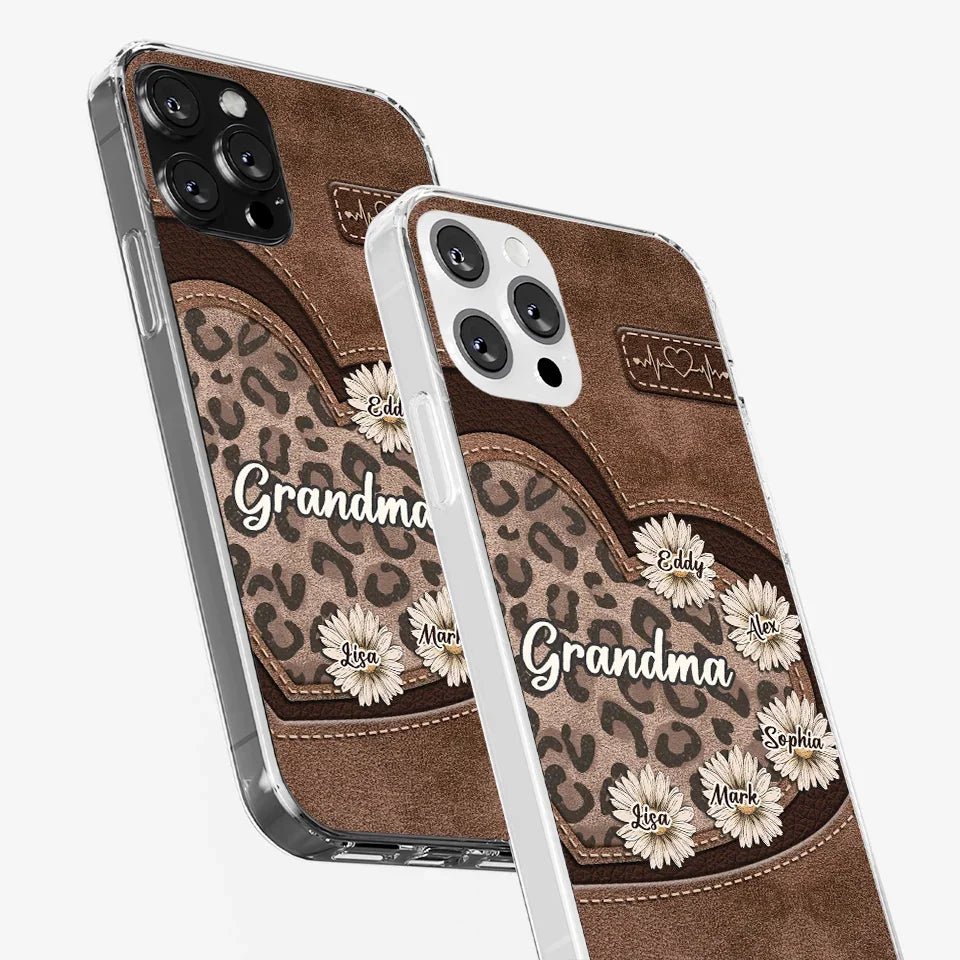 You Are My Forever Flower, Mom - Family Personalized Custom Clear Phone Case - Gift For Mom, Grandma