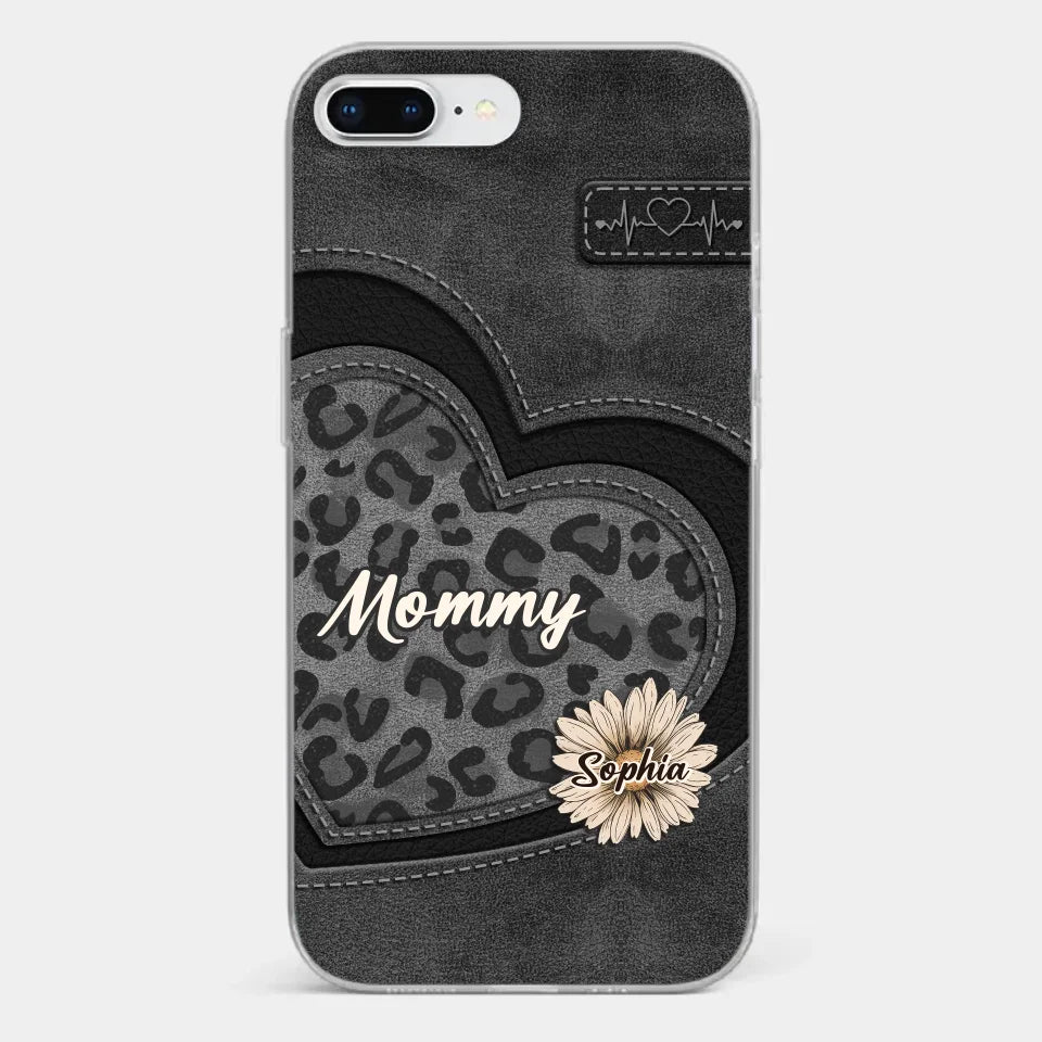 You Are My Forever Flower, Mom - Family Personalized Custom Clear Phone Case - Gift For Mom, Grandma