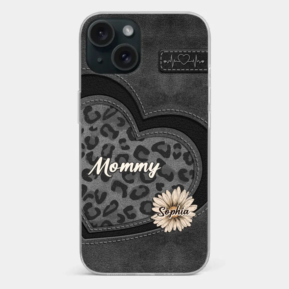 You Are My Forever Flower, Mom - Family Personalized Custom Clear Phone Case - Gift For Mom, Grandma