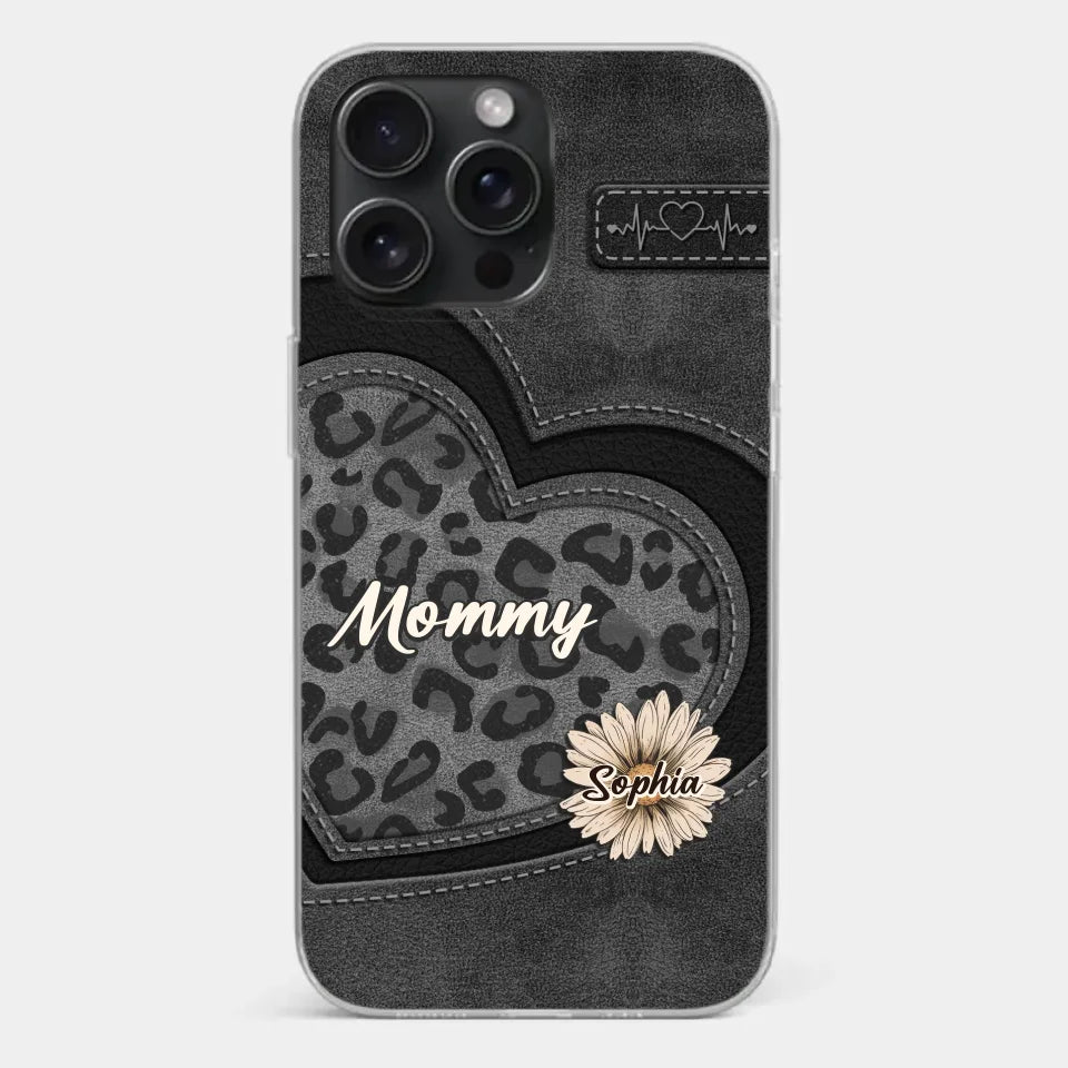 You Are My Forever Flower, Mom - Family Personalized Custom Clear Phone Case - Gift For Mom, Grandma