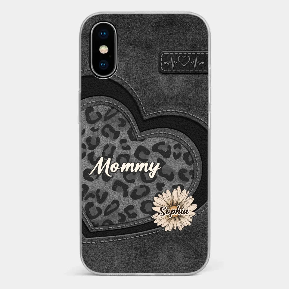 You Are My Forever Flower, Mom - Family Personalized Custom Clear Phone Case - Gift For Mom, Grandma