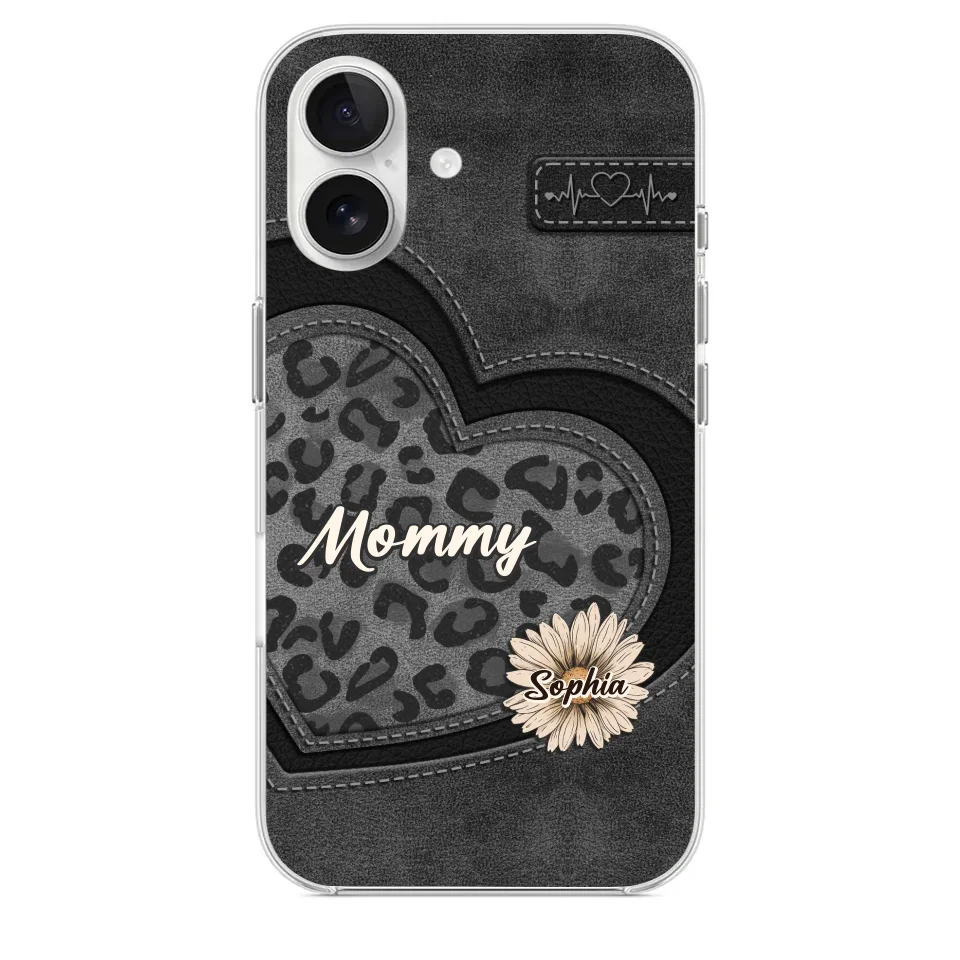 You Are My Forever Flower, Mom - Family Personalized Custom Clear Phone Case - Gift For Mom, Grandma
